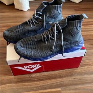 PONY Women’s Gray High-Top Sneakers